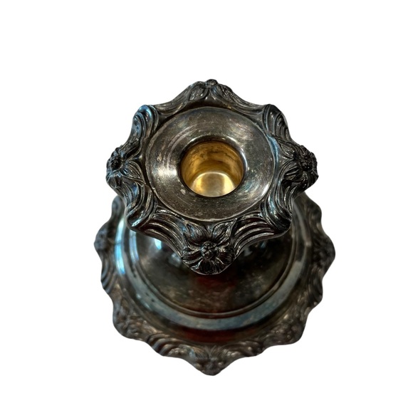 Vintage Sheridan E.P.S Silver Plated Candle Candlestick Holder 4” - Picture 7 of 10